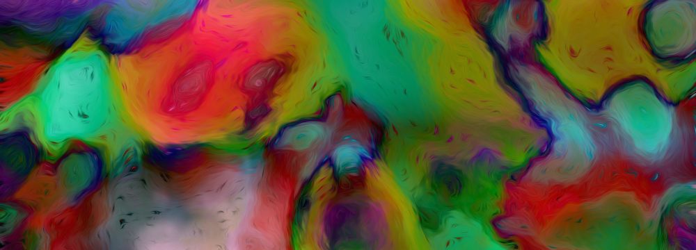 Swirling colors visualizing LSD trip